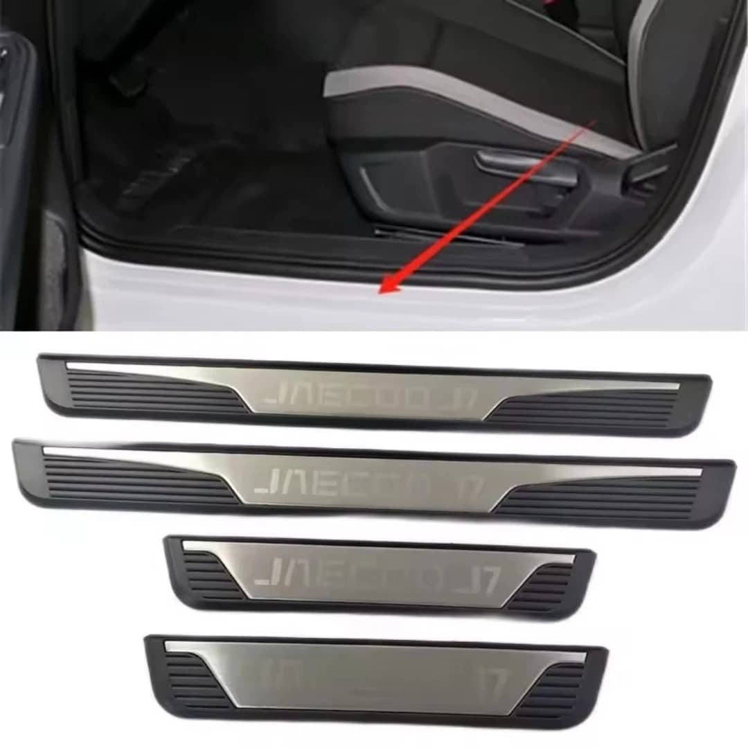 Jaecoo J7 Door Sill Protectors 4pcs Anti Scratch Guard Strips (Matte Finish)